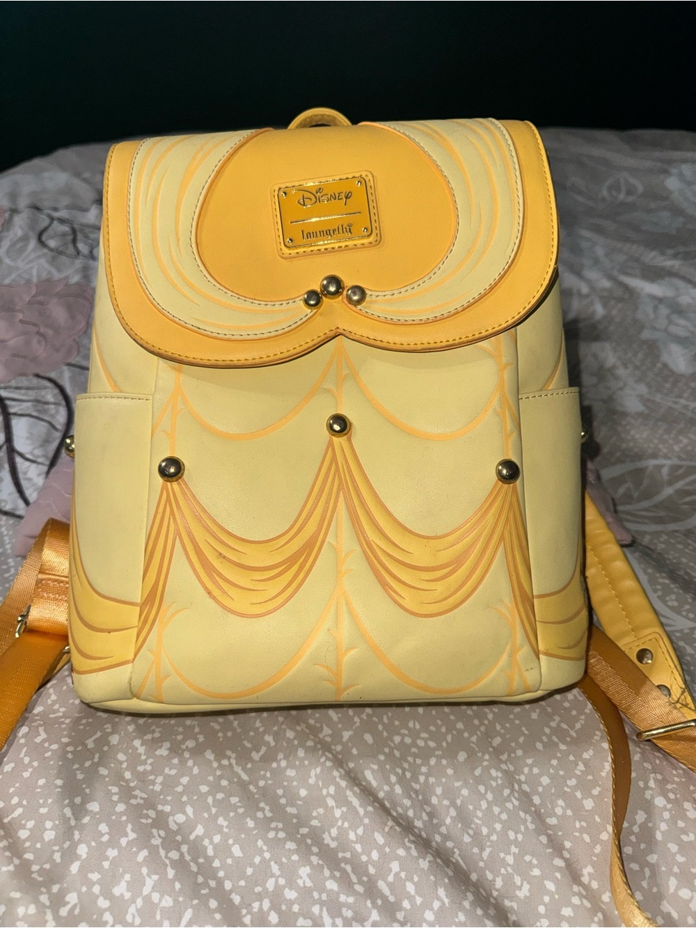 Loungefly Disney Yellow Belle Inspired Mini Backpack